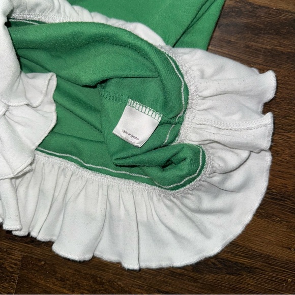 Hanna Andersson Elf Green Santa’s Workshop Nightgown size 140/10 - Picture 3 of 4